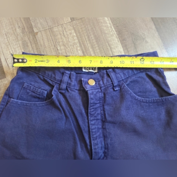 VINTAGE 90s MODA INTL momcore Jeans Purple Blue Relaxed Fit Y2K Classy Preppy - Picture 8 of 13